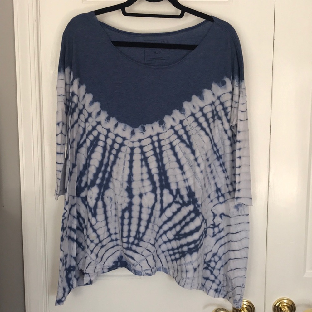 Tie dyed blue Free People shirt